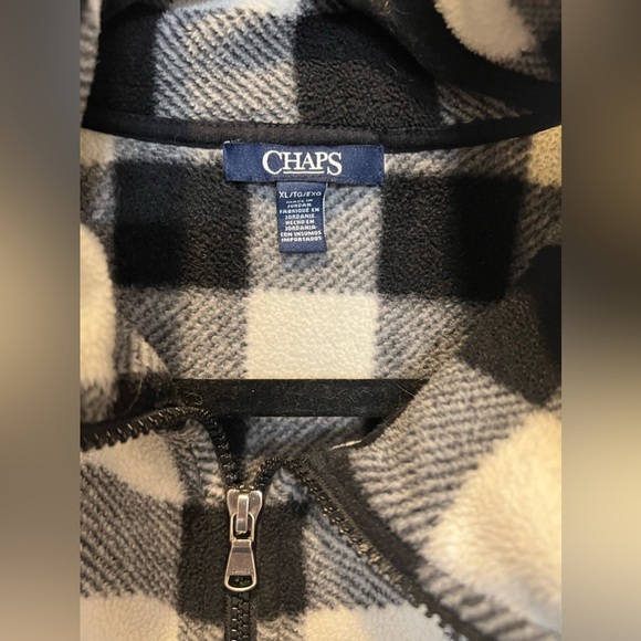 Chaps buffalo plaid fleece vest - Picture 2 of 2